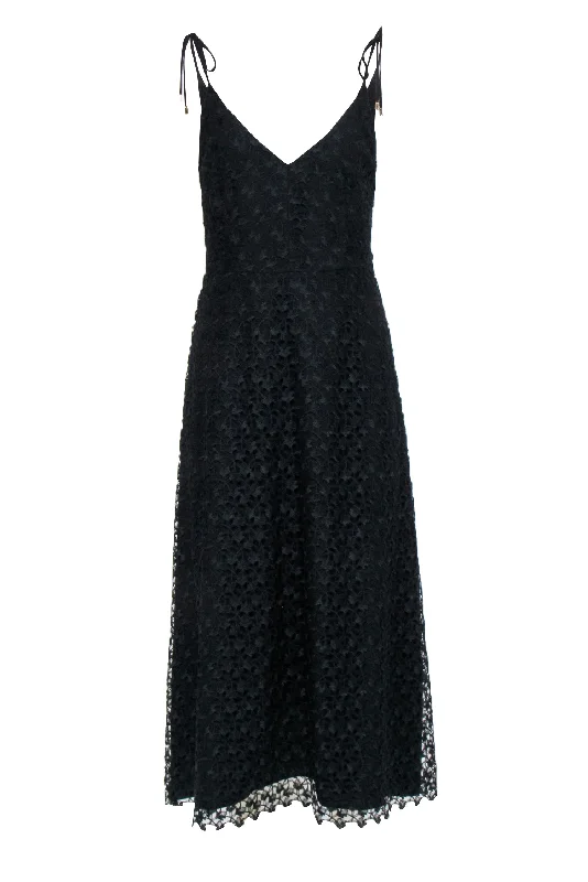 Joie - Black Sleeveless Lace Formal Dress Sz 6 Lace Maxi Dress