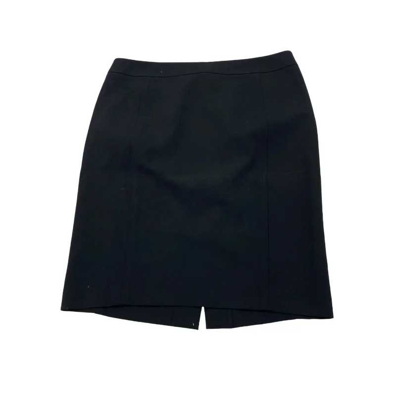 BLACK SKIRT MINI & SHORT by LOFT Size:12 Fringed Mini Skirt