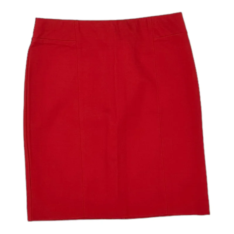 RED SKIRT MINI & SHORT by J. JILL Size:S Fitted Mini Skirt