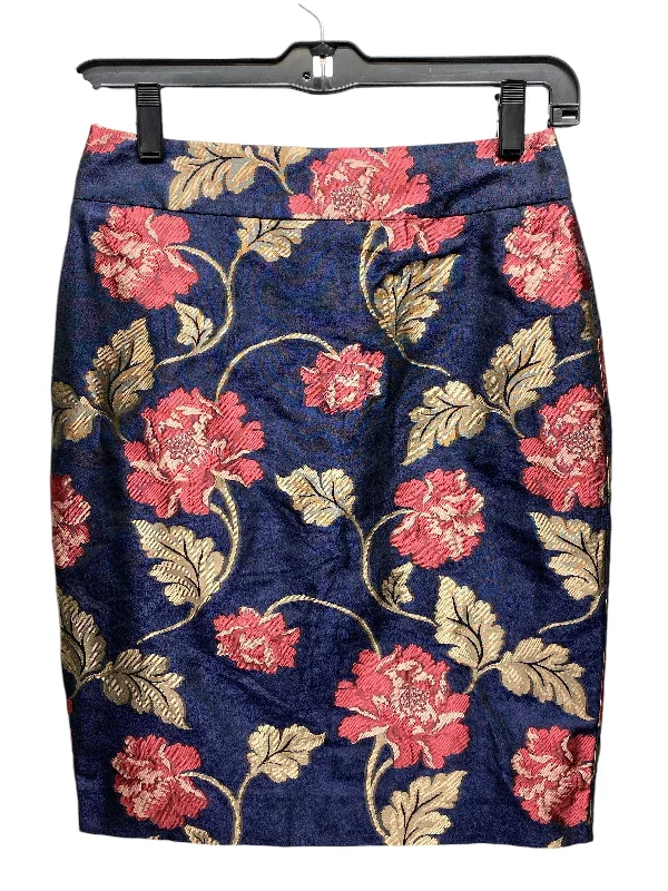 Skirt Mini & Short By Ann Taylor In Floral Print, Size: Xxs Bohemian Mini Skirt