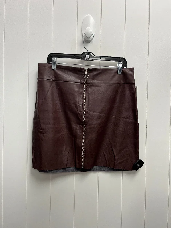 Skirt Mini & Short By Express In Brown, Size: 14 Mini Skirt Casual