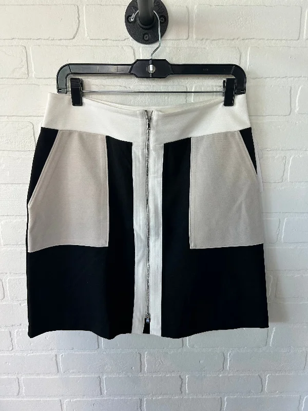 Skirt Mini & Short By Inc In Black & White, Size: 6 Cozy Denim Mini Skirt