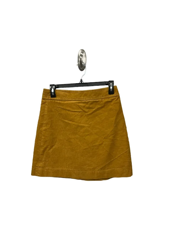 Skirt Mini & Short By J Crew In Mustard, Size: 0 Soft Pleated Skirt