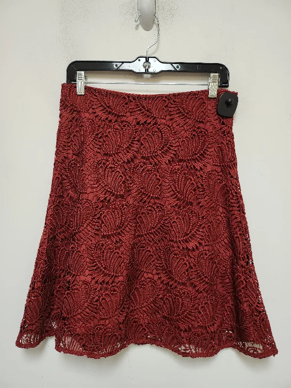 Skirt Mini & Short By Loft In Red, Size: 6 Basic Mini Skirt