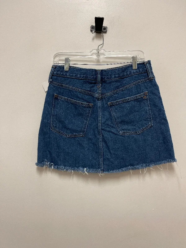 Skirt Mini & Short By Madewell In Blue Denim, Size: 8 Vintage Mini Skirt