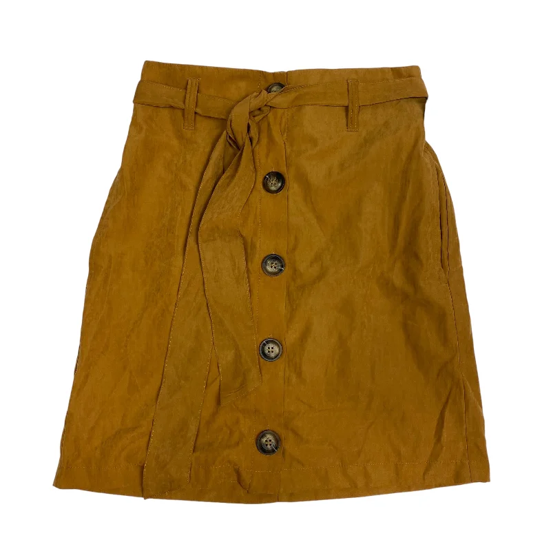 Skirt Mini & Short By Mi Ami In Brown, Size: S Vintage Denim Skirt