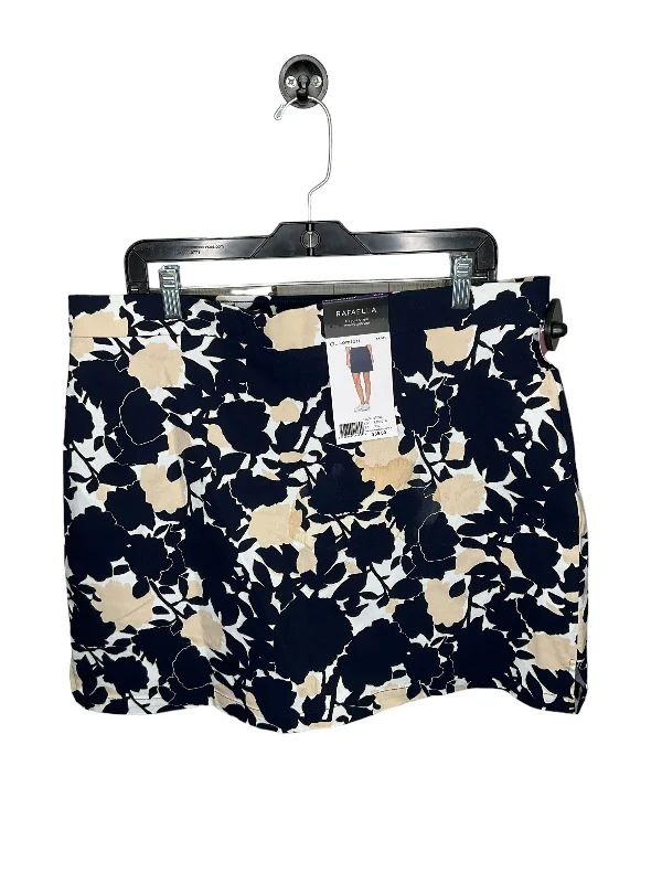 Skirt Mini & Short By Rafaella In Floral Print, Size: 16 Mini Skirt with Lace