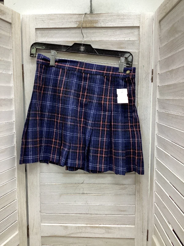 Skirt Mini & Short By Simply Southern In Plaid Pattern, Size: S Tie Waist Mini Skirt