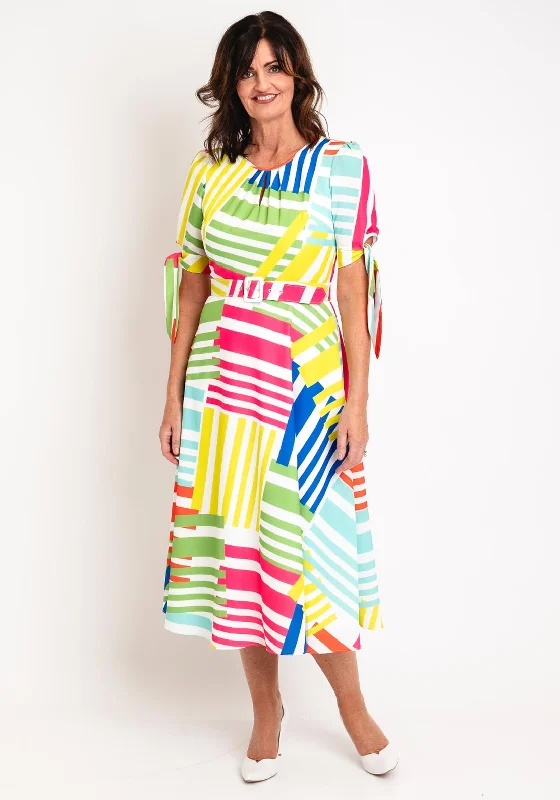 Ella Boo Geo Print A-Line Maxi Dress, Multi Maxi Skirt Dress