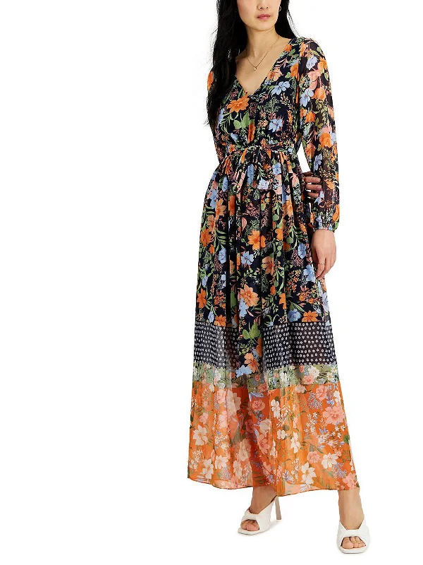 Womens V-Neck Long Maxi Dress Maxi Skirt Dress