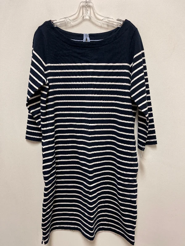 Dress Casual Midi By L.l. Bean In Navy, Size: M Trendy Midi Look