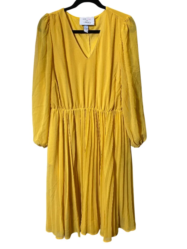 Dress Casual Midi By Lane Bryant In Yellow, Size: Xl Floral Midi Skirt