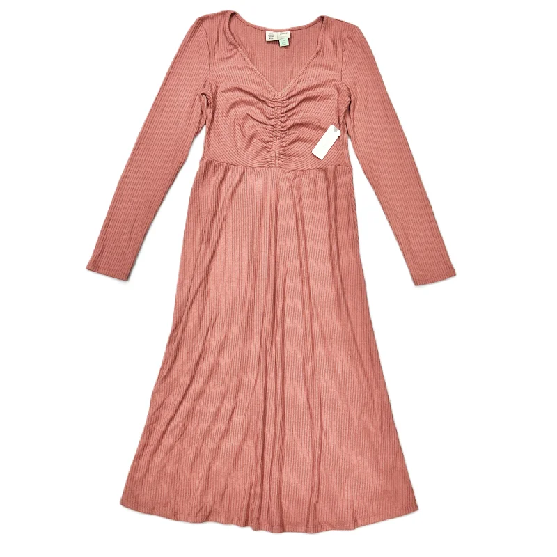 Dress Casual Midi By Saturday/sunday In Pink, Size: Xs High-Waisted Midi Skirt