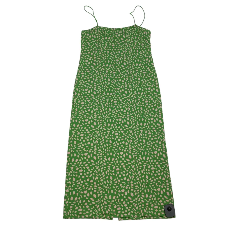 Dress Casual Midi By Zara In Green, Size: L Long Midi Skirt