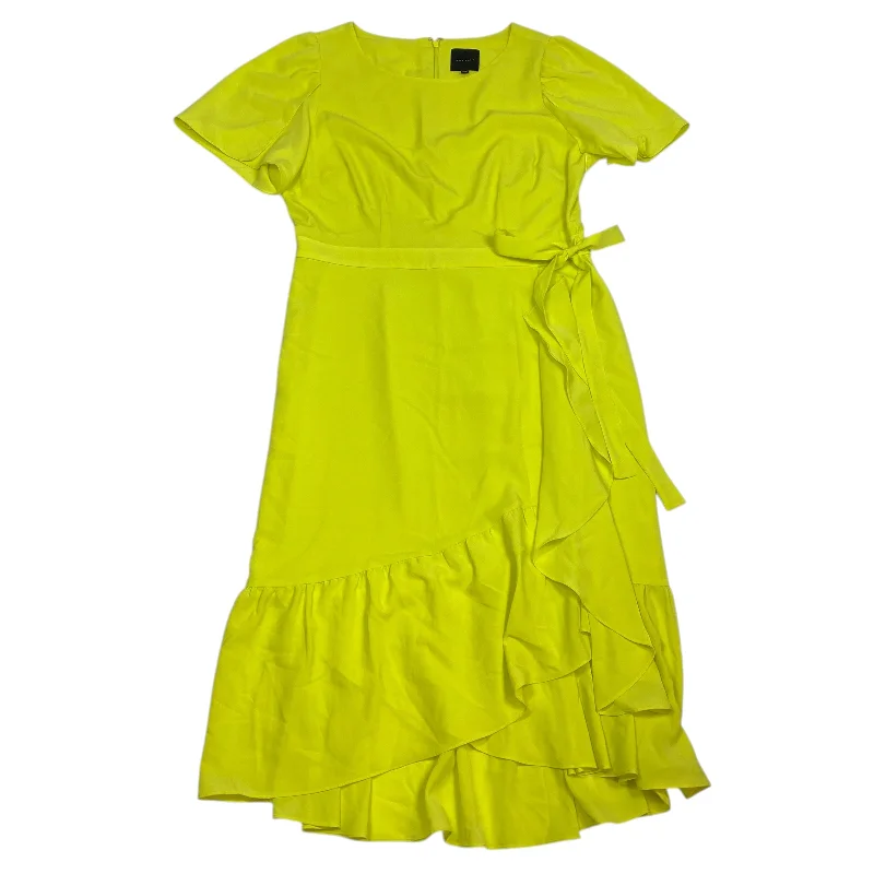 Dress Party Midi By Alex Marie In Yellow, Size: L Structured Midi Skirt