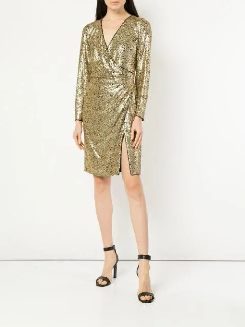 TADASHI SHOJI-ALBERTI SEQUIN SLIT DRESS Vintage Sequin Dress