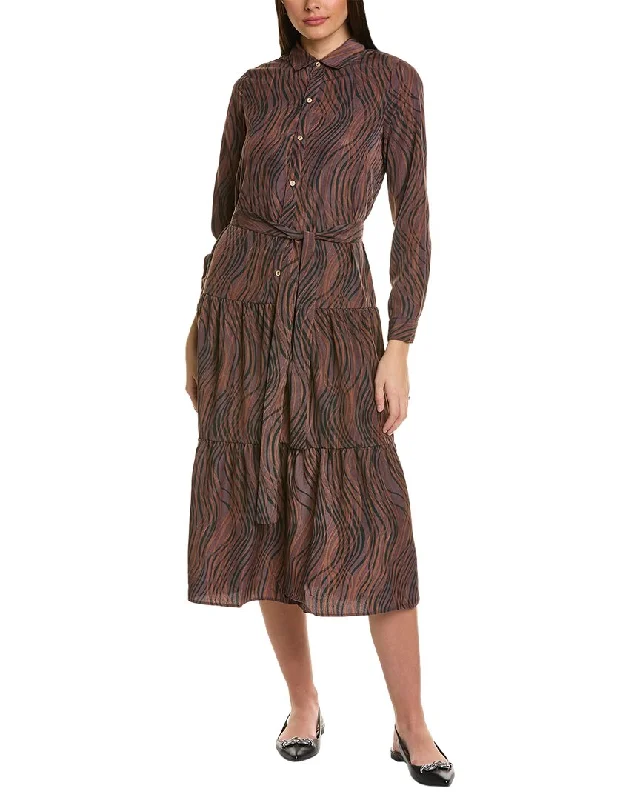 YAL New York Printed Shirtdress Loose Shirt Dress